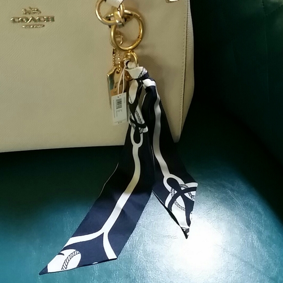 tory burch scarf keychain